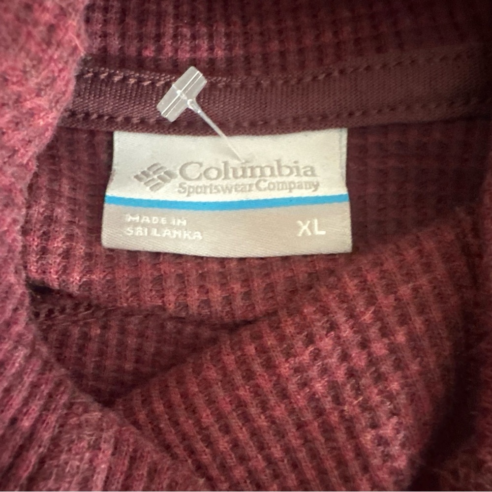 Columbia Burgundy Knit Sweater - Picture 2 of 5